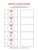 number matching 1-5 worksheet