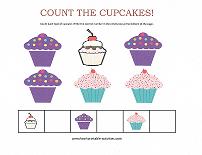 counting cupcakes worksheet