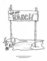 ranch coloring page