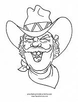 cowboy coloring page