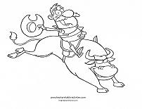 cowboy coloring page