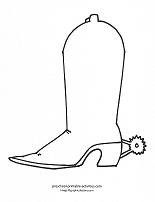 cowboy boot coloring page