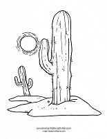 desert coloring page