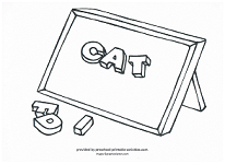 spelling lesson coloring page