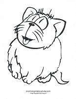 cat coloring page