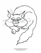 cat coloring page