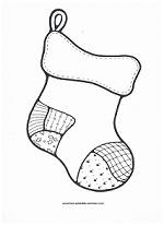 christmas stocking coloring page