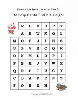 christmas ABC maze