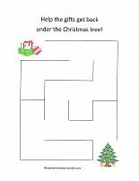 christmas maze puzzle