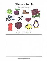 color purple worksheet