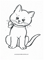 kitten coloring page