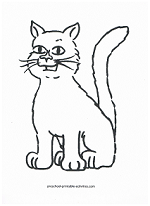 cat coloring page