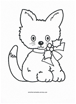 kitten coloring page