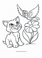 kitten coloring page