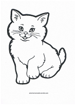 free cat coloring pages