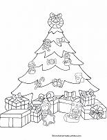 christmas tree coloring page