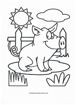 Farm Animal Coloring Pages