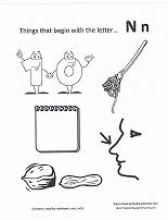 letter n coloring page