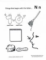 letter n coloring page