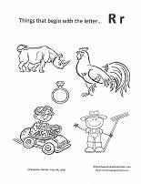 letter r coloring page