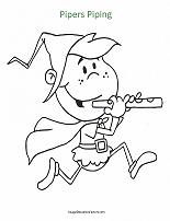 pipers piping coloring page