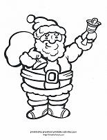 santa coloring page