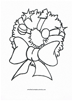 wreath coloring page