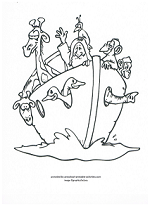 Noahs ark coloring page