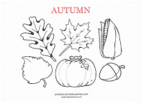 autumn coloring page