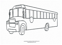 school bus coloring page