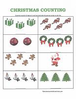  christmas counting worksheet