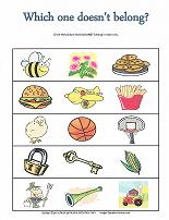 preschool category worksheet