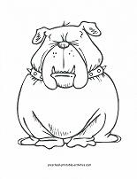 dog coloring page