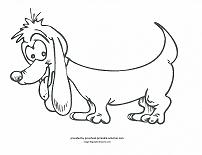 dog coloring page