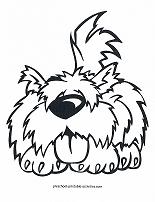 dog coloring page