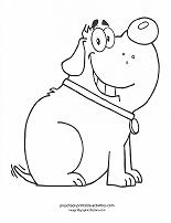 dog coloring page