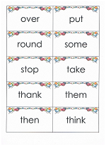 sight word flashcards