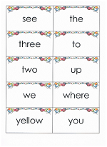 sight word flashcards