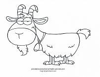 goat coloring page
