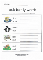 ack family worksheet