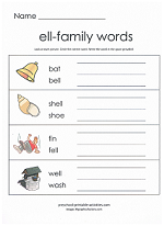 ell family worksheet