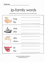 ip family worksheet