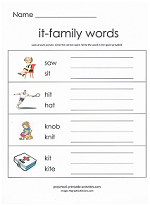 it family worksheet