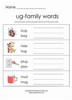 ug family worksheet