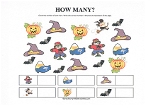 halloween counting worksheet