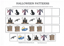 halloween pattern worksheet