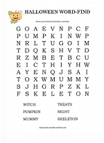 halloween word search