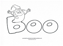 boo coloring page