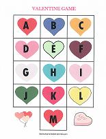 valentines alphabet match game