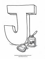 J coloring page